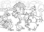 Free Printable Coloring Pages of Farm Animals