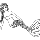 Anime mermaid coloring pages