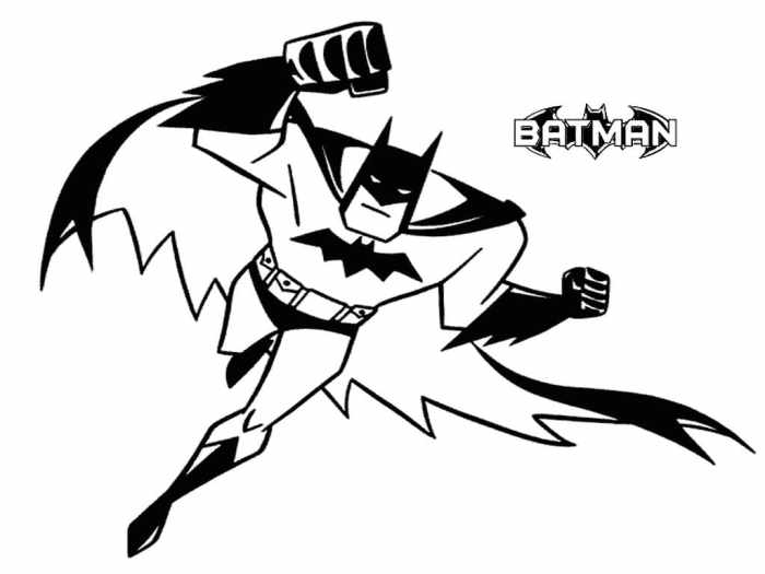 Batman animated series coloring pages