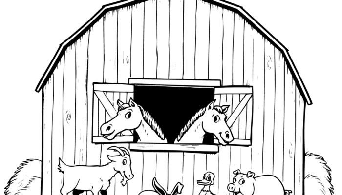 Free Coloring Pictures of Farm Animals