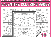 Animal Valentine Coloring Pages A Cute Craze