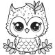 Animal coloring pages baby cute animal drawings