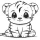 Kawaii animal coloring pages