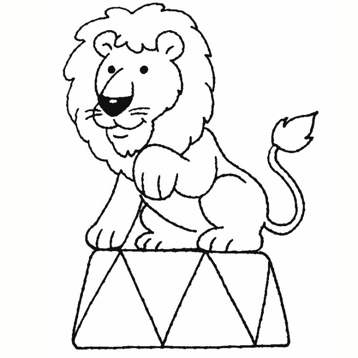 Circus animals coloring pages