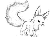 Fox Cute Animal Coloring Pages