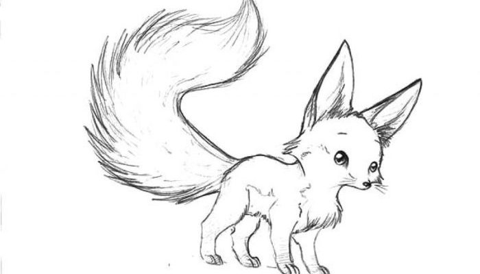 Fox Cute Animal Coloring Pages