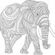 Difficult coloring pages of animals