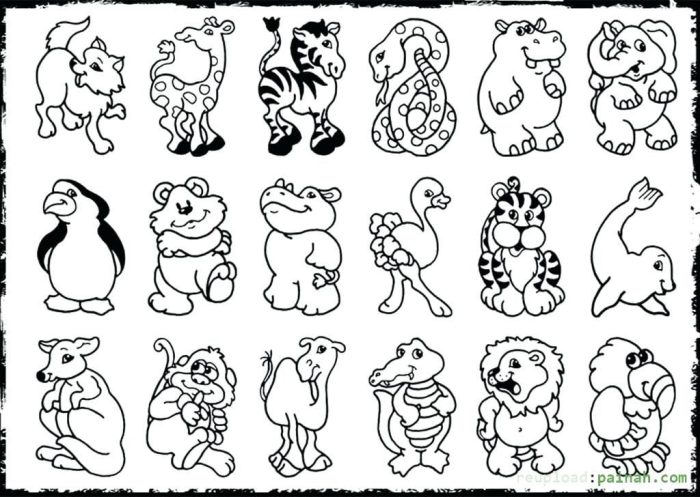 Coloring pages animal kids baby animals printable giraffe printables book cute sheets print picture books wuppsy giraffes zoo jungle drawing