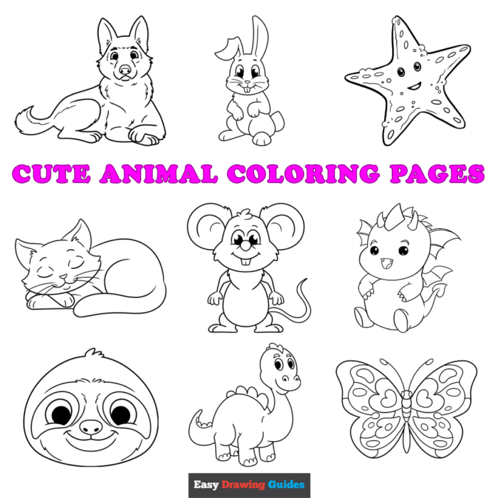 Animal coloring pages pdf