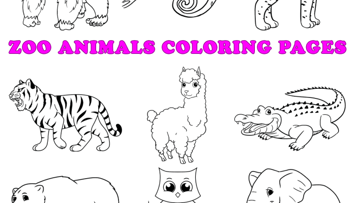 Coloring Page of Animals A Creative Exploration