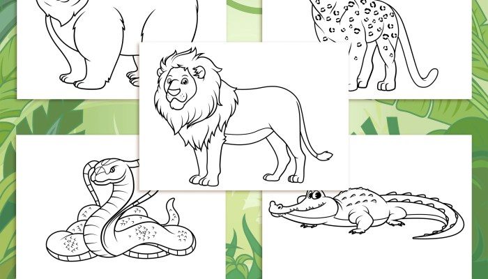 Coloring Pages Wild Animals A Creative Journey