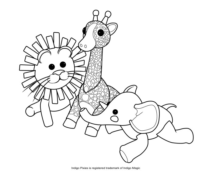 Stuffed animal coloring pages