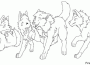 Anime Wolf Coloring Sheets A Howling Good Time