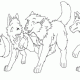 Anime wolf coloring sheets