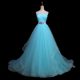 Light blue wedding dress