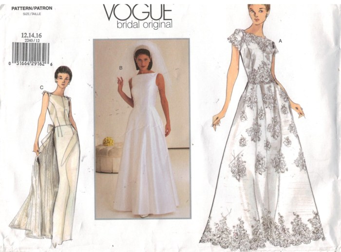 Wedding dress sewing patterns