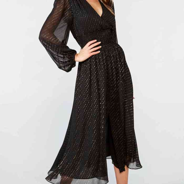 Long sleeve dress for wedding guest