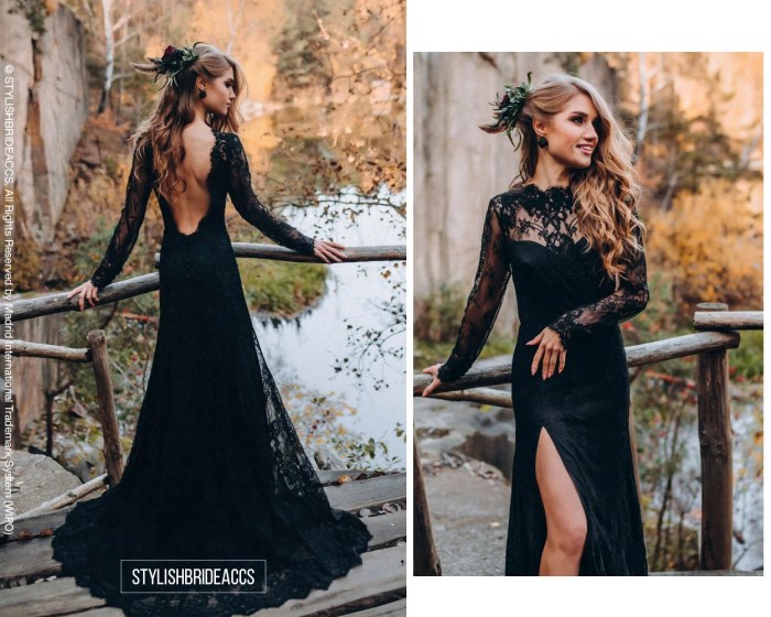 Black formal wedding guest dress