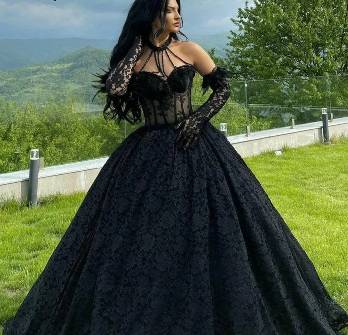 Gothic style wedding dresses