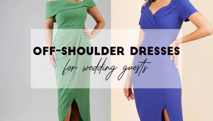 Off-the-Shoulder Dress for Wedding Guest