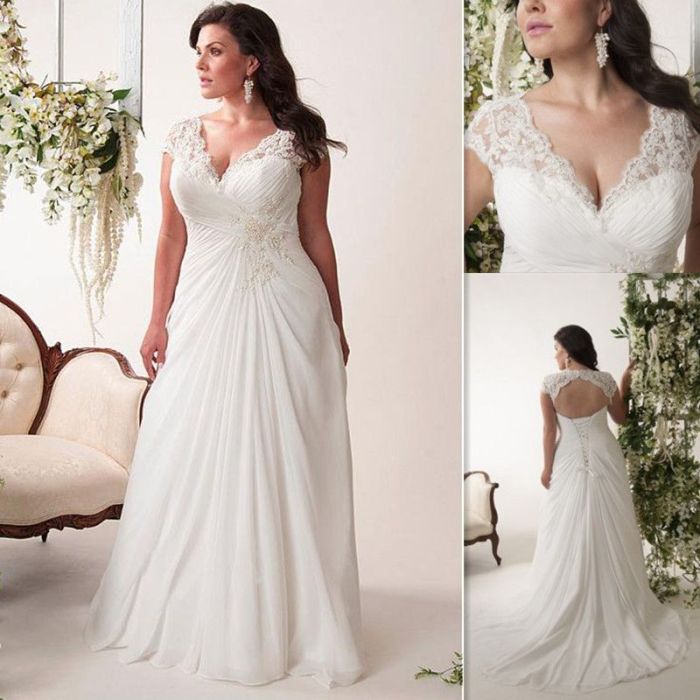 Plus size cheap wedding dresses